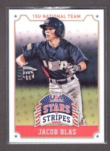 JACOB BLAS  15U USA  2015 PANINI STARS & STRIPES #46 - LONGEVITY STARS #d 10/10
