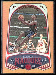 Zion Williamson 2019-20 Panini Chronicles Marquee Bronze RC #244 New Orleans