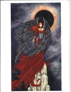 Amy Brown "ECLIPSE" Art Fantasy Print 11x 8 1/2 Out of Print NOS Minor Flaw? - Imagen 1 de 4
