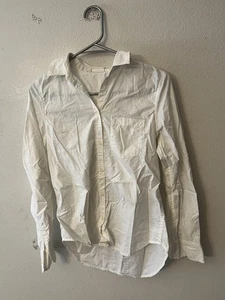 Camisa Gap The Classic blanca de manga larga con botones para mujer talla XS - Imagen 1 de 5