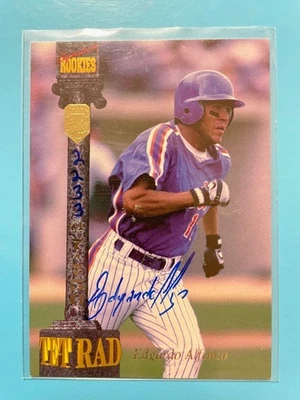 Edgardo Alfonso – 1994 Signature Rookies TETRAD autograph LXXXIV 2233/7750 (Mets - Image 1 of 2