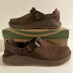 Chaco Pedshed Adjustable Strap Shoes Clogs Women 8.5 Java Leather Casual Casual - Picture 1 of 24