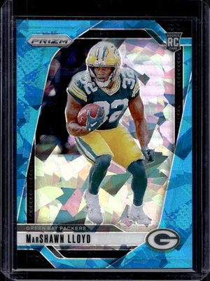 2024 Prizm MarShawn Lloyd RC Blue Ice Rookie #67/99 Packers - Image 1 of 2