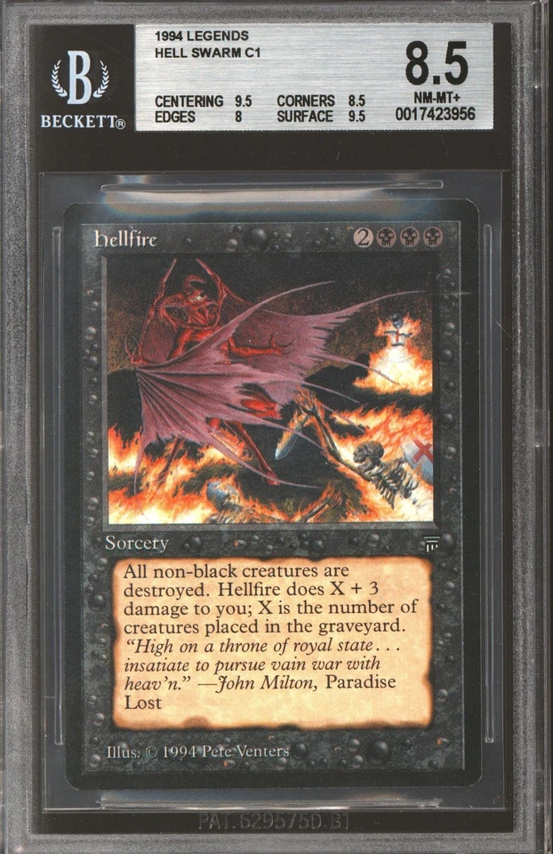Magic MTG Legends Hellfire BGS 8.5 (9.5, 8.5, 8, 9.5) MISLABLED NEAR MINT NM - Image 1 of 1