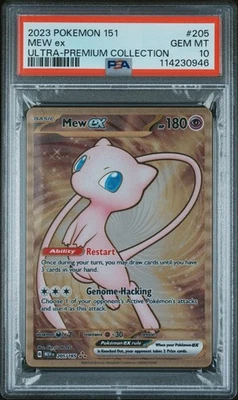 2023 Pokemon 151 Mew ex Ultra-Premium Collection #205/165 PSA 10 Metal Card - Image 1 of 2