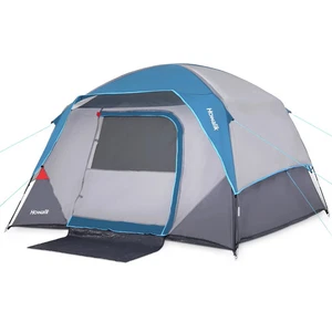 4 Person Tent Waterproof Windproof 4 Season 190T Camping Hiking 8'x7' USA - Picture 1 of 9