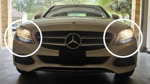 OEM 2015-2018 MERCEDES BENZ C300 W205 FRONT LEFT/RIGHT HALOGEN HEADLIGHTS - Picture 1 of 18