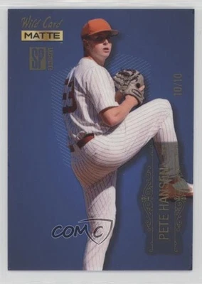 2022 Wild Card Matte SP Exclusive Base Baseball Blue /10 Pete Hansen #MBN-7 - Image 1 of 2