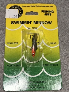 RARA esca Tackle Industries SWIMMIN MINNOW esca vintage esche 1" usata pan pesce - Foto 1 di 24