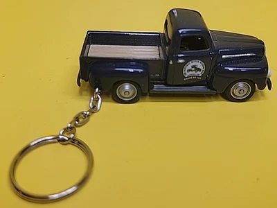 Ford F1 1951 pick-up mini welly de colección azul oscuro con calcomanías nat motor museum como nuevas Foto 1 de 4