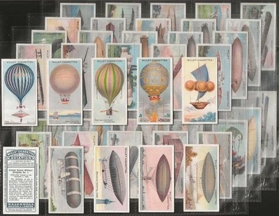 WILLS-FULL SET- AVIATION 1910 (50 CARDS) EXCELLENT - Image 1 of 4