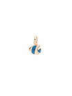 Ciondolo Dodo Pesce Angelo DMC4007_ANGES_EPB9R Charm Oro Rosa 9 Kt Smalto Blu