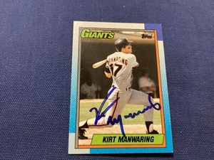 KIRT MANWARING FIRMADO 1990, EXC. TARJETA COND TOPPS #678, GIGANTES / ¡ENVÍO GRATUITO! - Imagen 1 de 4