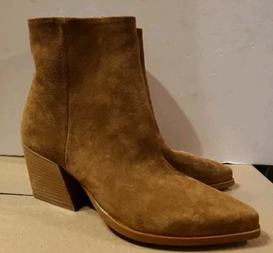 Steven New York Suede Ankle Boots Made in Italy Sz38 - Picture 1 of 17