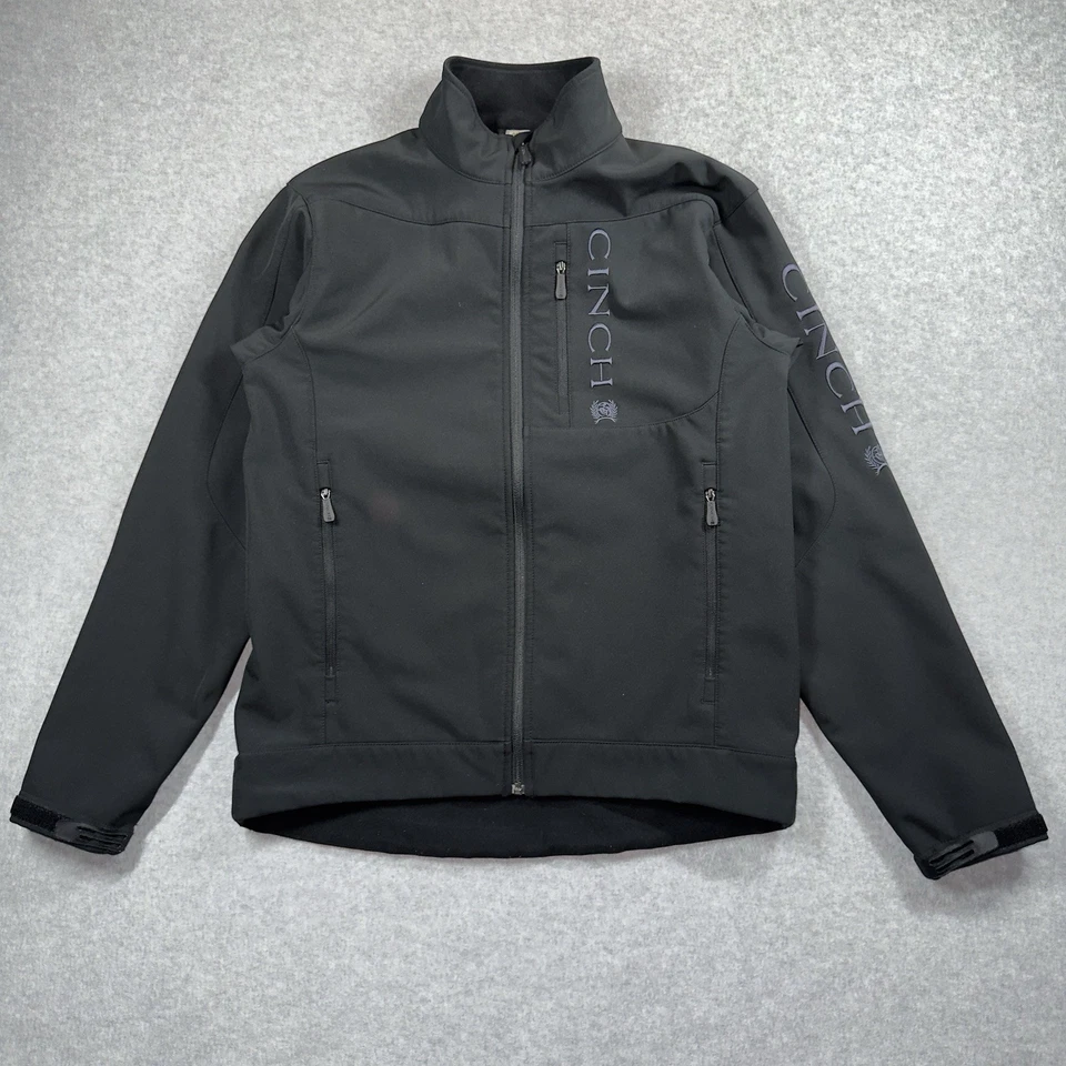 Chaqueta de Transporte CINCH Bonded Oculta Para Hombres Pequeña Negra Softshell Western Work Usada en Excelente Condición Foto 1 de 4