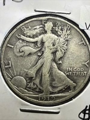 1919-S Walking Liberty Half Dollar - Image 1 of 2