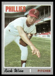 1970 Topps #605 Rick Wise Philadelphia Phillies EX-EXMT 55926 - Bild 1 von 2