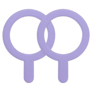 2Pcs Bague Adaptateur Magnétique, Bague Autocollant Magnétique en Cuir, Violet - Photo 1 sur 7