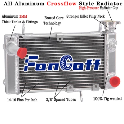 Aluminum Radiator Fit Suzuki SV650 SV650S SV 650 SV 650S 1999-2002 2000 Foto 1 de 4