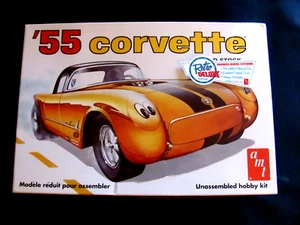 Kit de modelo Chevrolet Corvette 1955 2n1 kit AMT edición retro de lujo 1:25 - Imagen 1 de 4