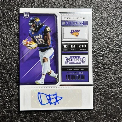 2018 Panini Contenders Draft Picks College Ticket Auto #290 Daurice Fountain  RC - Image 1 of 2