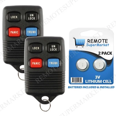 2 Replacement for Ford 1997-1998 Escort 1993-1998 Mustang Remote Car Key Fob - Image 1 of 4