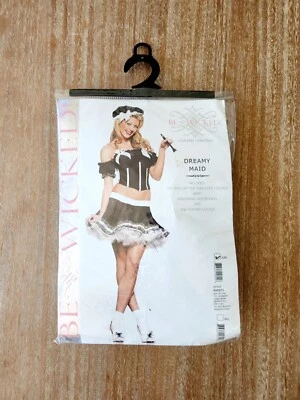 NUEVO Disfraz Sexy Para Mujer Doncella Soñadora Halloween Pequeño Mediano S/M Be Wicked Foto 1 de 2