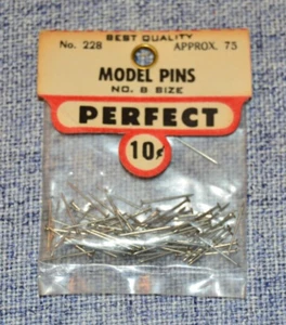 NEW - 1960s Vintage Perfect RC Aircraft Model Pins No 8 Size No. 228 - Picture 1 of 1