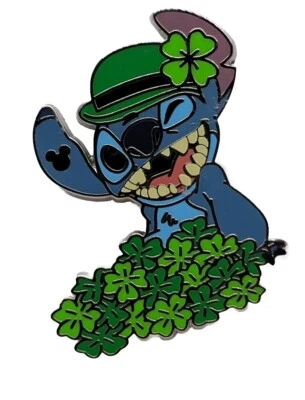 Disney Pin WDW 2024 Hidden Disney Stitch Holidays St Patrick's Day #163933 Ship - Image 1 of 4