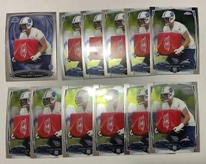 12 2014 Topps Chrome & Bowman Chrome Taylor Lewan RC Lot Titans Michigan - Picture 1 of 1