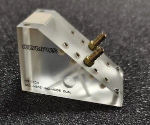 OLYMPUS SA2-N55S-IHC-AOD6 DUAL WEDGE FOR PHASED ARRAY PROBE A2 - Picture 1 of 4
