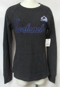 Colorado Avalanche Women's Size Small Long Sleeve Waffle Shirt C1 6469 - Picture 1 of 2