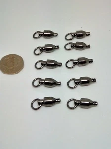 1 x PACK OF 25 BALL BEARING SWIVELS ( 2 SIZES ) - Picture 1 of 2