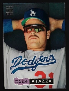 Mike Piazza 1994 Topps Stadium Club Dugout Dirt Dodgers #1 of 12 - Picture 1 of 6