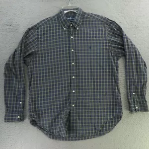 Ralph Lauren Shirt Mens Large Blue Green Button Up Short Sleeve Pony Classic - Picture 1 of 8