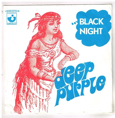 DEEP PURPLE      Black night      7" EP 45 tours - Photo 1/4