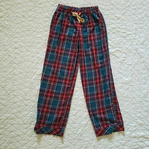 Victoria's Secret Pyjamahose grün rot kariert Baumwolle Modal zum Überziehen Damen S - Bild 1 von 4