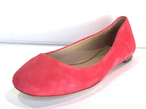 Via Spiga Lilac Women's Leather Size US 6.5 EU 37 Coral Suede Ballet Flats - Picture 1 of 5