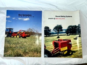 2- OEM Sperry New Holland Kastenstreuer + Rundballenpressen Verkaufsprospekt 1987 1985 - Bild 1 von 6