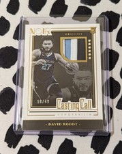 2022-23 Panini Noir David Roddy /49 Rookie RC Casting Call Grizzlies