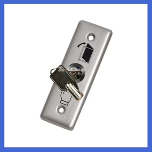 Interruptor de llave de emergencia de acero inoxidable con botón PUSH/interruptor de llave de protección de entrada - Imagen 1 de 8