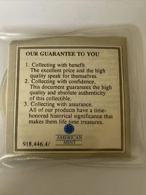 $100 BENJAMIN FRANKLIN 2010 A BANKNOTE COMMEMORATIVE COIN PROOF T41 - Image 1 of 4