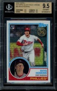 2018 Topps Silver Pack 1983 #35 Rhys Hoskins Refractor Chrome BGS 9.5 10503514 - Picture 1 of 2