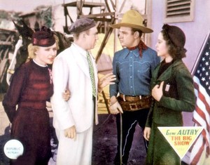 Big Show lobby card Sally Payne Lee Wilson Gene Autry Kay Hu 1936 Movie Photo