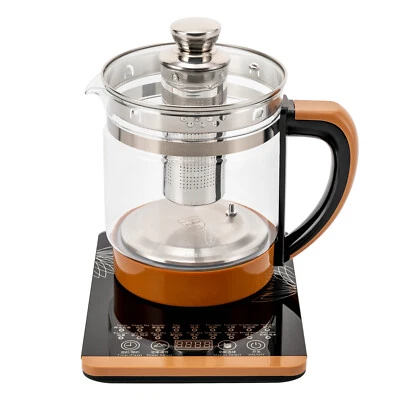 Hervidor eléctrico de vidrio de 1,8 L con infusión de té 0,4 galones/63 oz Foto 1 de 4