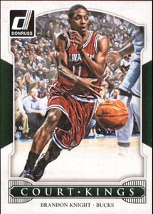 2014-15 Donruss Court Kings Milwaukee Bucks Basketball Card #45 Brandon Knight