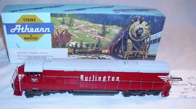 ATHEARN BURLINGTON SD-45 DIESEL ENGINE HO ENGINE BOXED - Image 1 of 3