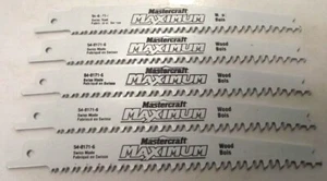 Mastercraft by Bosch 16-30560 6" x Progressive Wood Recip Saw Blades 5pcs Swiss - Picture 1 of 1