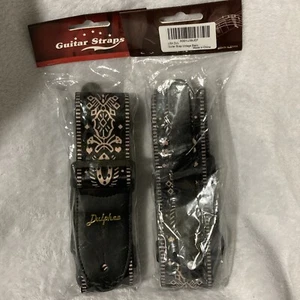 (2) Dulphee Guitar Strap Skull Design Cool Polyester Shoulder Strap f - Picture 1 of 2