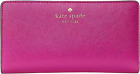 Kate Spade Schuyler Large Slim Bifold Baja Rose Wallet Pink KE813 NWT $179